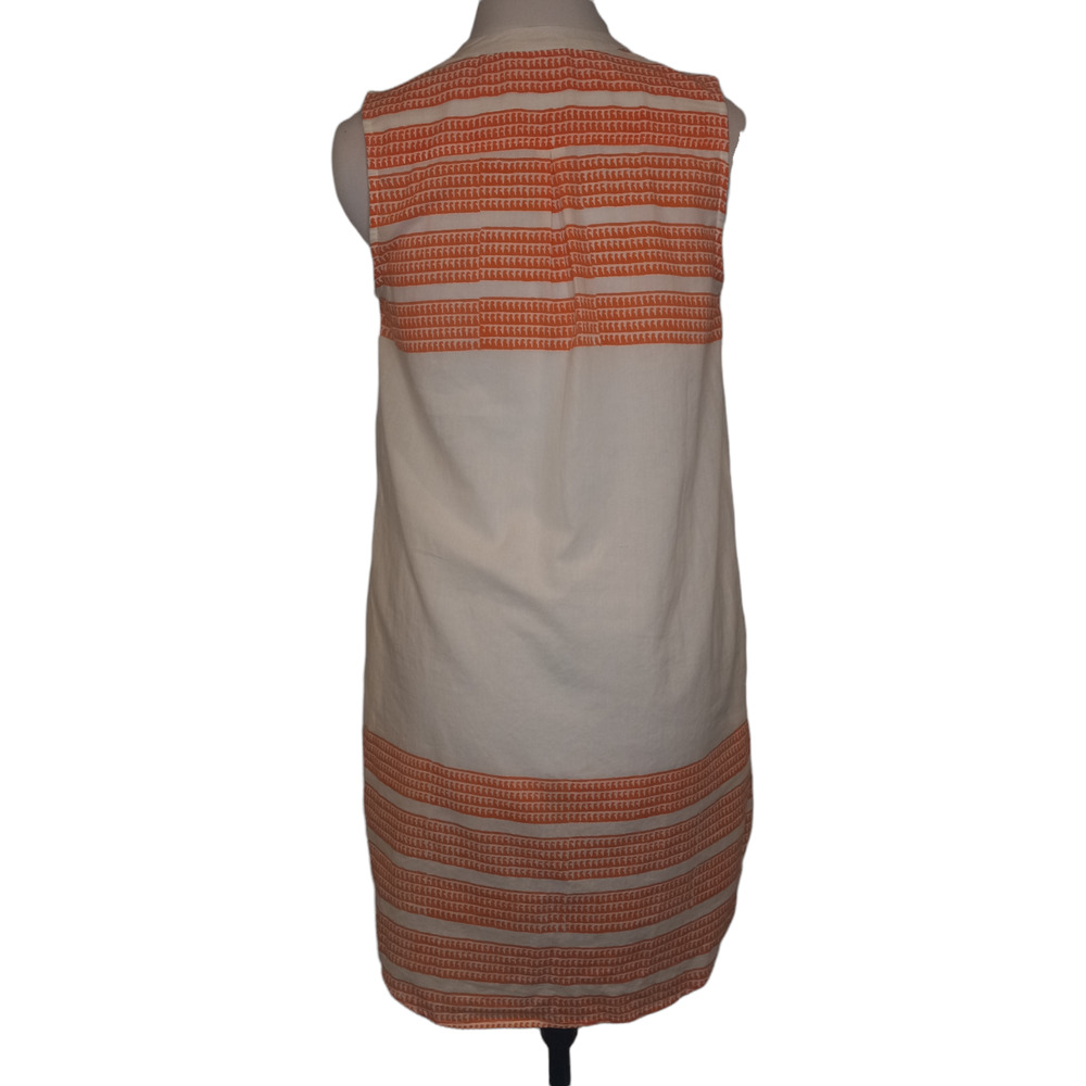 Oliphant Women's 100% Cotton V Neck Sleeveless with Pockets Shirt Dress Size S - Picture 2 of 8